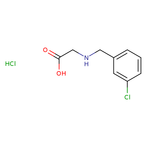 2-{[(3-chlorophenyl)methyl]amino}acetic acid hydrochloride