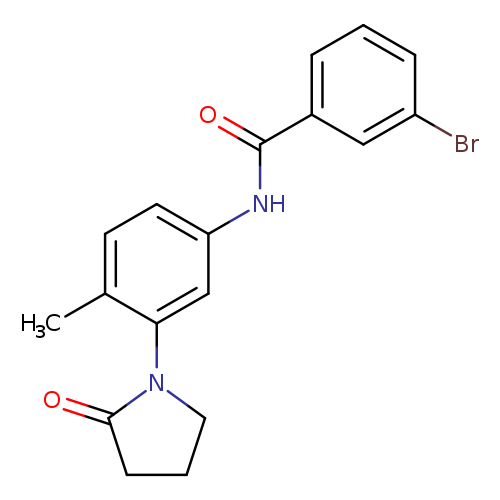 3-bromo-N-[4-methyl-3-(2-oxopyrrolidin-1-yl)phenyl]benzamide