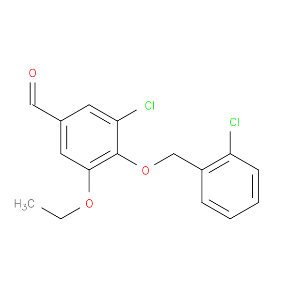 3-chloro-4-[(2-chlorophenyl)methoxy]-5-ethoxybenzaldehyde