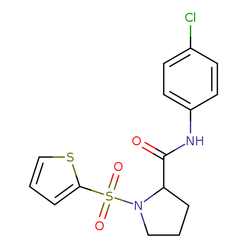 N-(4-chlorophenyl)-1-(thiophene-2-sulfonyl)pyrrolidine-2-carboxamide