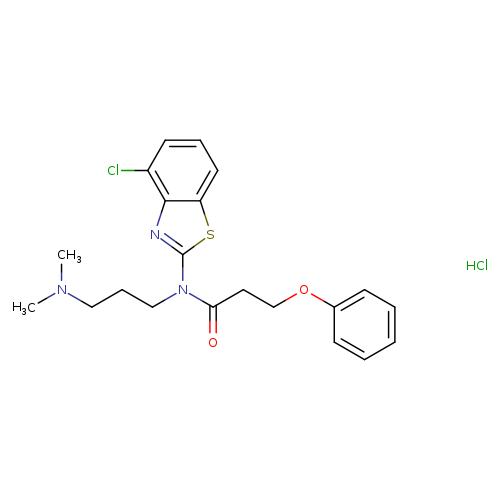 N-(4-chloro-1,3-benzothiazol-2-yl)-N-[3-(dimethylamino)propyl]-3-phenoxypropanamide hydrochloride