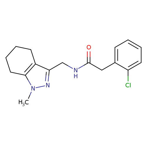 2-(2-chlorophenyl)-N-[(1-methyl-4,5,6,7-tetrahydro-1H-indazol-3-yl)methyl]acetamide