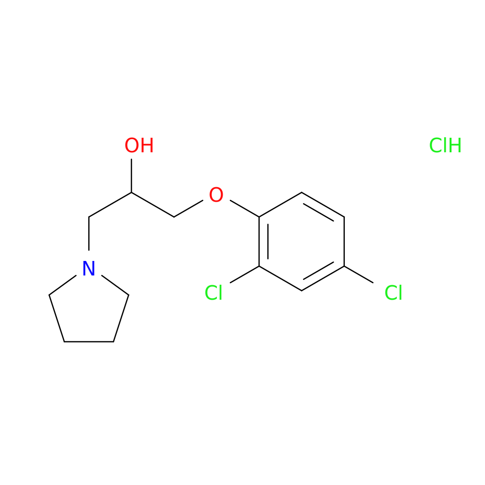 1-(2,4-dichlorophenoxy)-3-(pyrrolidin-1-yl)propan-2-ol hydrochloride