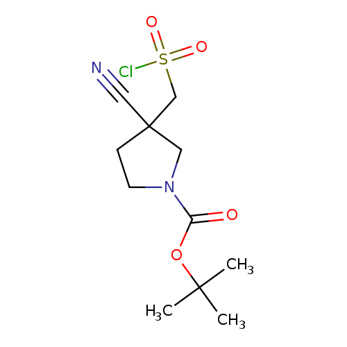tert-butyl3-[(chlorosulfonyl)methyl]-3-cyanopyrrolidine-1-carboxylate