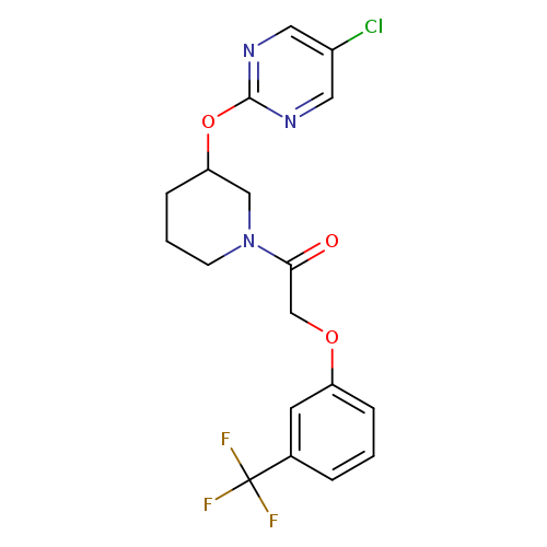 1-{3-[(5-chloropyrimidin-2-yl)oxy]piperidin-1-yl}-2-[3-(trifluoromethyl)phenoxy]ethan-1-one