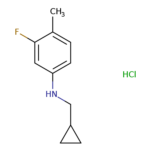 N-(cyclopropylmethyl)-3-fluoro-4-methylaniline hydrochloride