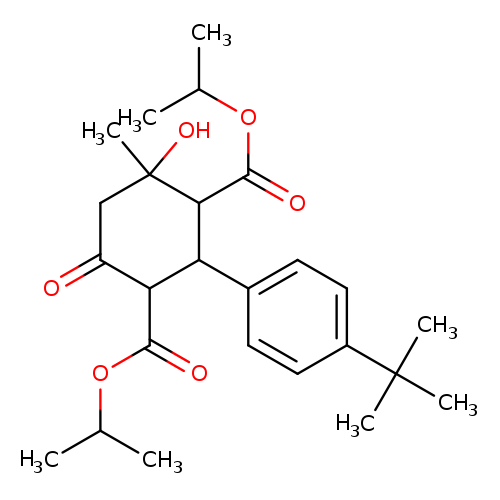 diisopropyl 2-(4-tert-butylphenyl)-4-hydroxy-4-methyl-6-oxocyclohexane-1,3-dicarboxylate
