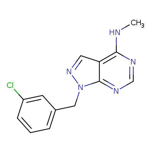 1-[(3-chlorophenyl)methyl]-N-methyl-1H-pyrazolo[3,4-d]pyrimidin-4-amine