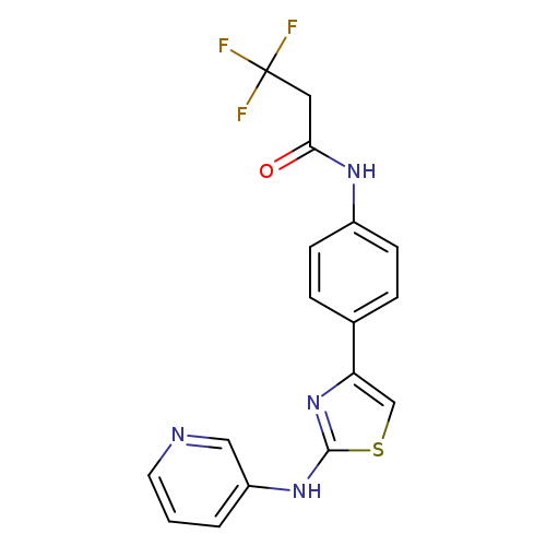3,3,3-trifluoro-N-(4-{2-[(pyridin-3-yl)amino]-1,3-thiazol-4-yl}phenyl)propanamide