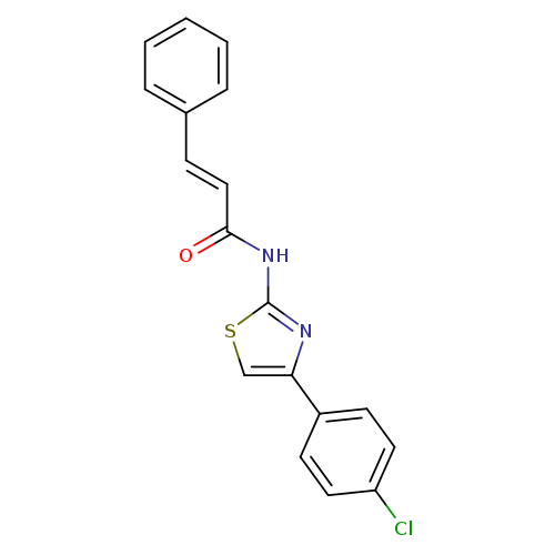 (2E)-N-[4-(4-chlorophenyl)-1,3-thiazol-2-yl]-3-phenylprop-2-enamide