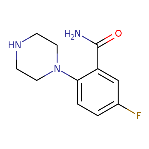 5-Fluoro-2-(piperazin-1-yl)benzamide