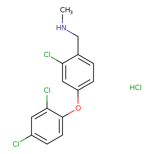 {[2-chloro-4-(2,4-dichlorophenoxy)phenyl]methyl}(methyl)amine hydrochloride