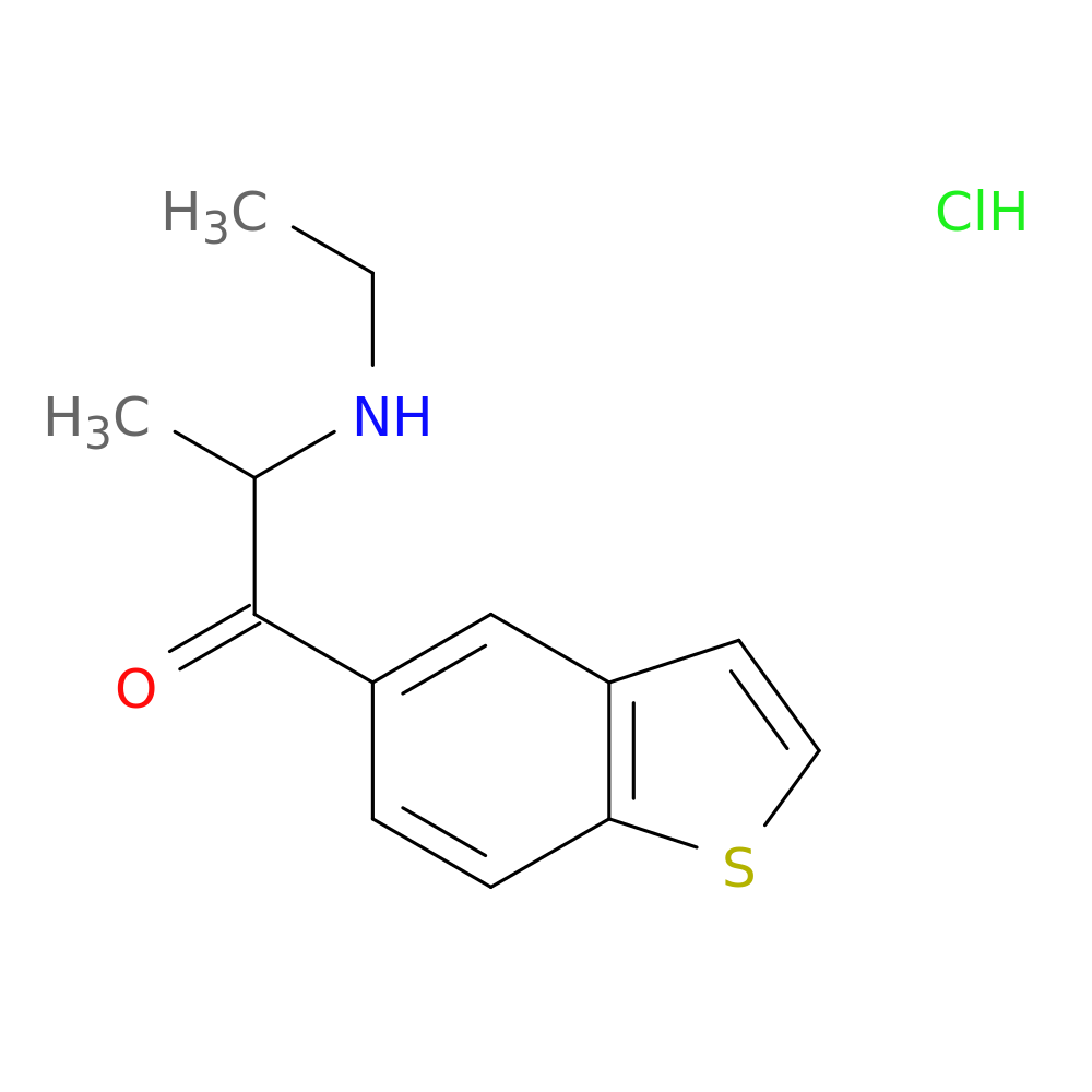 1-(1-benzothiophen-5-yl)-2-(ethylamino)propan-1-one hydrochloride