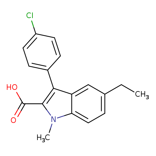 3-(4-Chlorophenyl)-5-ethyl-1-methyl-1h-indole-2-carboxylic acid