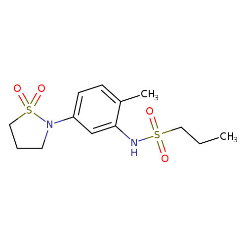 N-[5-(1,1-dioxo-1lambda6,2-thiazolidin-2-yl)-2-methylphenyl]propane-1-sulfonamide
