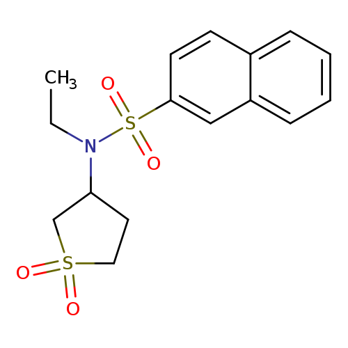 N-(1,1-dioxo-1lambda6-thiolan-3-yl)-N-ethylnaphthalene-2-sulfonamide