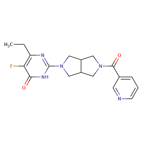 6-ethyl-5-fluoro-2-[5-(pyridine-3-carbonyl)-octahydropyrrolo[3,4-c]pyrrol-2-yl]-3,4-dihydropyrimidin-4-one