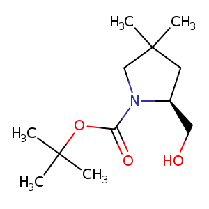 1-Pyrrolidinecarboxylic acid, 2-(hydroxyMethyl)-4,4-diMethyl-, 1,1-diMethylethyl ester, (2S)-