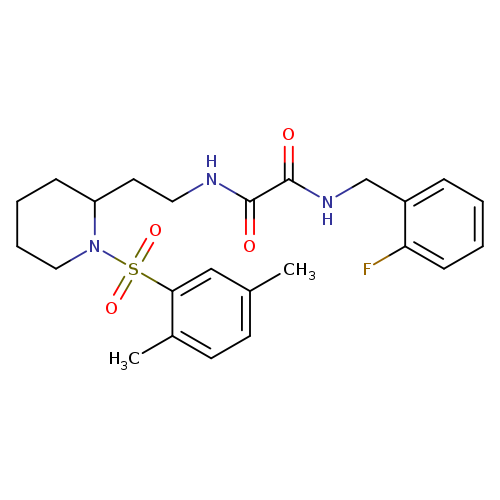 N-{2-[1-(2,5-dimethylbenzenesulfonyl)piperidin-2-yl]ethyl}-N'-[(2-fluorophenyl)methyl]ethanediamide