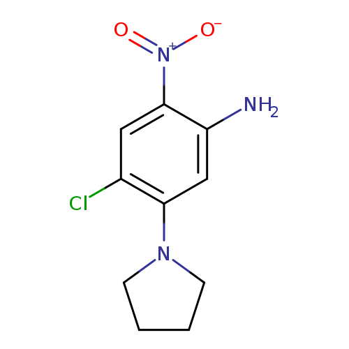 4-chloro-2-nitro-5-(pyrrolidin-1-yl)aniline