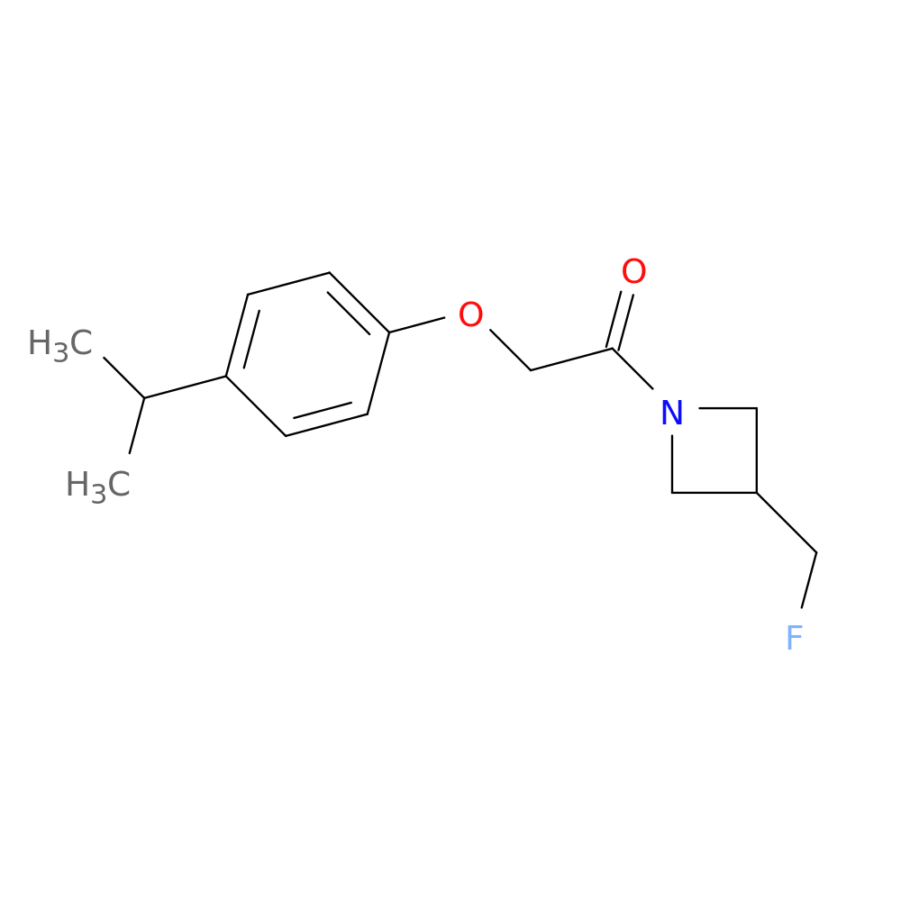 1-[3-(fluoromethyl)azetidin-1-yl]-2-[4-(propan-2-yl)phenoxy]ethan-1-one