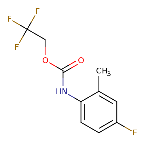 2,2,2-Trifluoroethyl 4-fluoro-2-methylphenylcarbamate