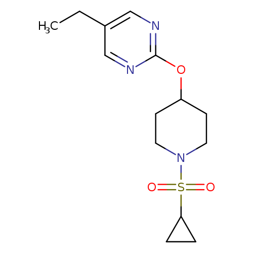 2-{[1-(cyclopropanesulfonyl)piperidin-4-yl]oxy}-5-ethylpyrimidine