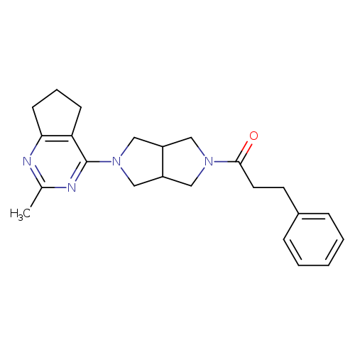 1-(5-{2-methyl-5H,6H,7H-cyclopenta[d]pyrimidin-4-yl}-octahydropyrrolo[3,4-c]pyrrol-2-yl)-3-phenylpropan-1-one