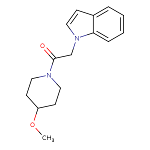 2-(1H-indol-1-yl)-1-(4-methoxypiperidin-1-yl)ethan-1-one