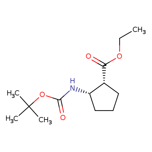 Cyclopentanecarboxylic acid, 2-[[(1,1-dimethylethoxy)carbonyl]amino]-, ethyl ester, (1R,2S)-