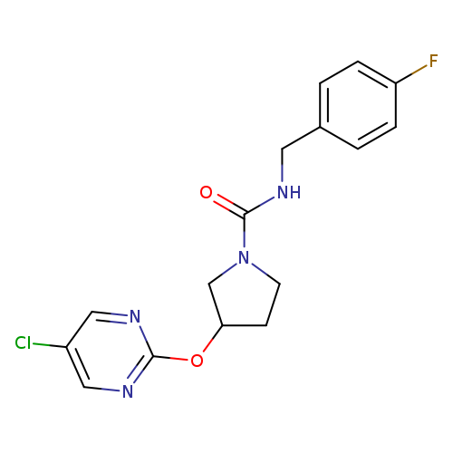 3-[(5-chloropyrimidin-2-yl)oxy]-N-[(4-fluorophenyl)methyl]pyrrolidine-1-carboxamide