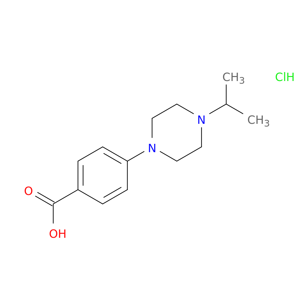4-[4-(propan-2-yl)piperazin-1-yl]benzoic acid hydrochloride