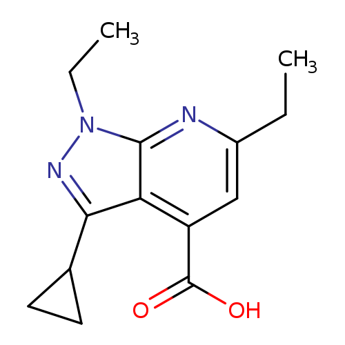 3-Cyclopropyl-1,6-diethyl-1H-pyrazolo[3,4-b]pyridine-4-carboxylic acid