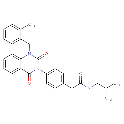 2-(4-{1-[(2-methylphenyl)methyl]-2,4-dioxo-1,2,3,4-tetrahydroquinazolin-3-yl}phenyl)-N-(2-methylpropyl)acetamide
