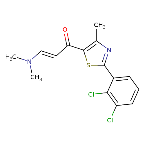(2E)-1-[2-(2,3-dichlorophenyl)-4-methyl-1,3-thiazol-5-yl]-3-(dimethylamino)prop-2-en-1-one