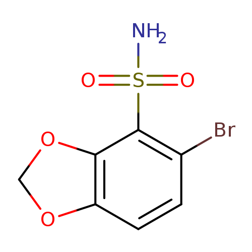 5-bromo-1,3-dioxaindane-4-sulfonamide