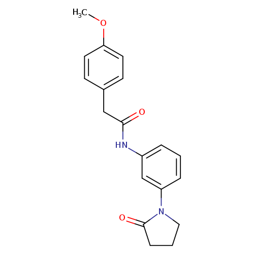 2-(4-methoxyphenyl)-N-[3-(2-oxopyrrolidin-1-yl)phenyl]acetamide