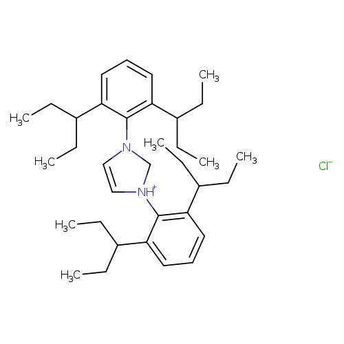 1H-Imidazolium, 1,3-bis[2,6-bis(1-ethylpropyl)phenyl]-, chloride (1:1)