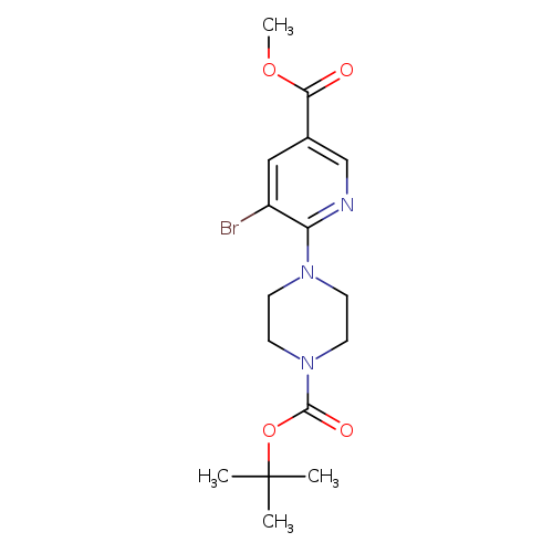 tert-Butyl 4-(3-bromo-5-(methoxycarbonyl)pyridin-2-yl)piperazine-1-carboxylate