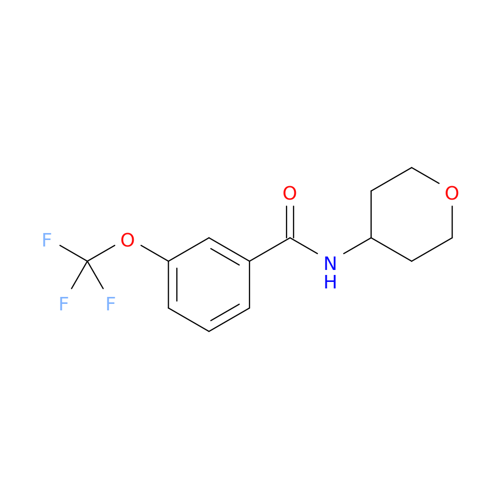 N-(oxan-4-yl)-3-(trifluoromethoxy)benzamide