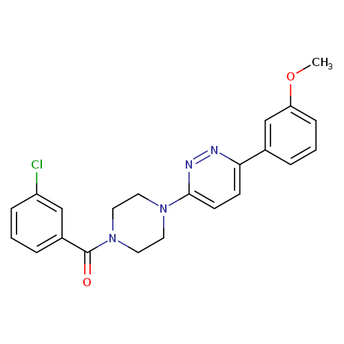 3-[4-(3-chlorobenzoyl)piperazin-1-yl]-6-(3-methoxyphenyl)pyridazine