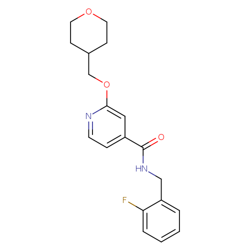 N-[(2-fluorophenyl)methyl]-2-[(oxan-4-yl)methoxy]pyridine-4-carboxamide