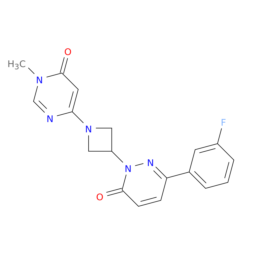 6-(3-fluorophenyl)-2-[1-(1-methyl-6-oxo-1,6-dihydropyrimidin-4-yl)azetidin-3-yl]-2,3-dihydropyridazin-3-one