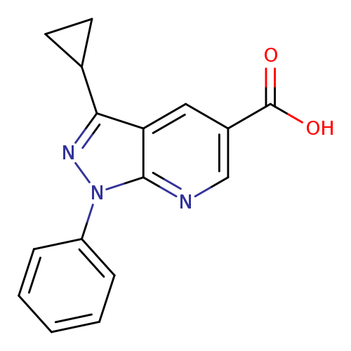 3-Cyclopropyl-1-phenyl-1h-pyrazolo[3,4-b]pyridine-5-carboxylic acid