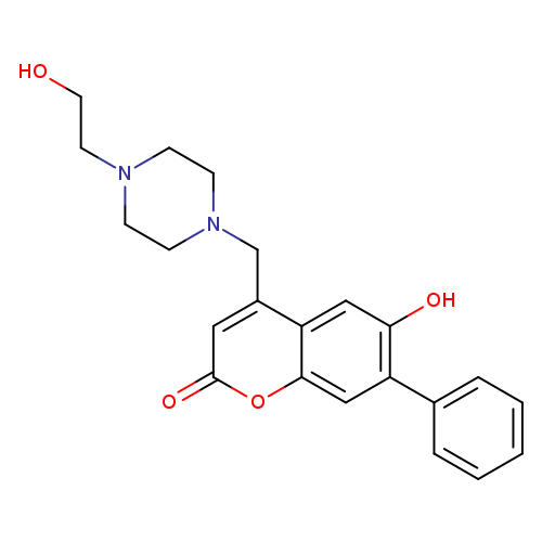 6-hydroxy-4-{[4-(2-hydroxyethyl)piperazin-1-yl]methyl}-7-phenyl-2H-chromen-2-one