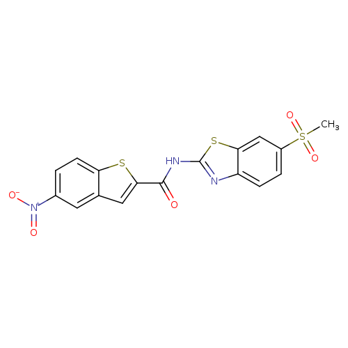 N-(6-methanesulfonyl-1,3-benzothiazol-2-yl)-5-nitro-1-benzothiophene-2-carboxamide