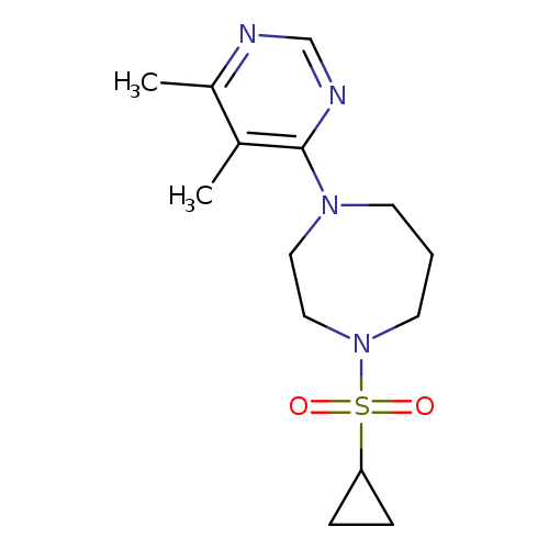 1-(cyclopropanesulfonyl)-4-(5,6-dimethylpyrimidin-4-yl)-1,4-diazepane