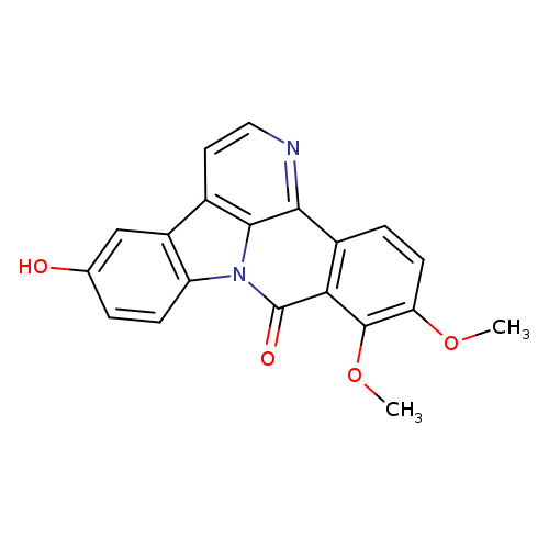 12-Hydroxy-6,7-dimethoxy-8H-benzo[c]indolo[3,2,1-ij][1,5]naphthyridin-8-one