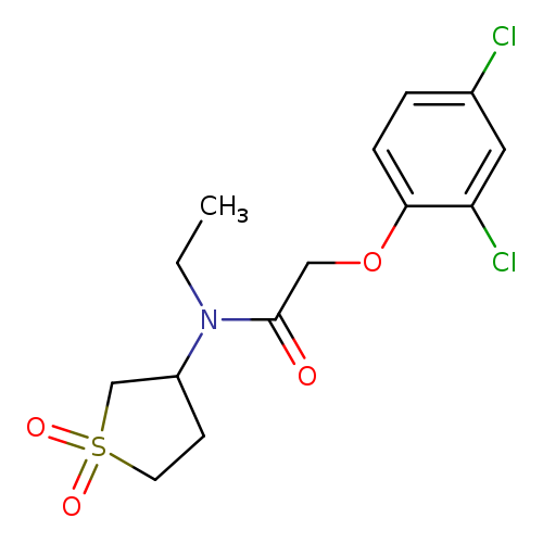 2-(2,4-dichlorophenoxy)-N-(1,1-dioxo-1lambda6-thiolan-3-yl)-N-ethylacetamide