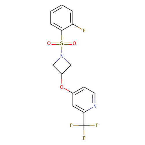 4-{[1-(2-fluorobenzenesulfonyl)azetidin-3-yl]oxy}-2-(trifluoromethyl)pyridine